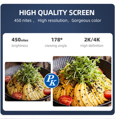 ป้ายแสดงผลดิจิทัลในร่ม TFT ขนาด 43 นิ้ว สำหรับเมนูร้านอาหาร