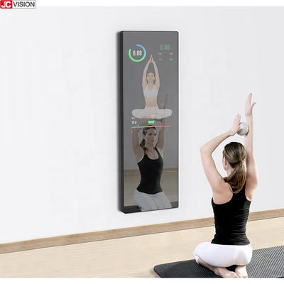 หน้าจอ LCD 43 นิ้ว DIY สมาธิกระจก Smart Home Gym สําหรับการออกกําลังกายโยคะ