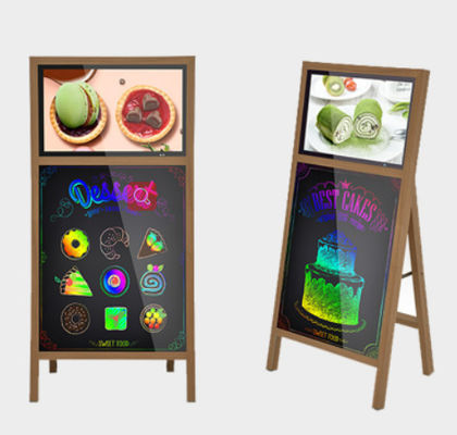 สายสัญลักษณ์ สายสัญลักษณ์ดิจิทัลพกพา 21" AUO LCD โปรแกรมโฆษณา