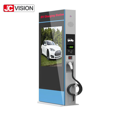 JCVISION จอโฆษณา LCD โปสเตอร์ป้ายดิจิตอล สําหรับสถานีชาร์จ EV