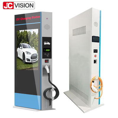 JCVISION จอโฆษณา LCD โปสเตอร์ป้ายดิจิตอล สําหรับสถานีชาร์จ EV