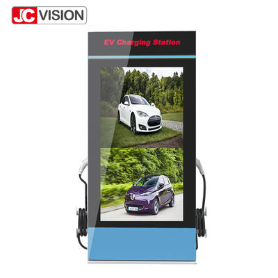 JCVISION จอโฆษณา LCD โปสเตอร์ป้ายดิจิตอล สําหรับสถานีชาร์จ EV