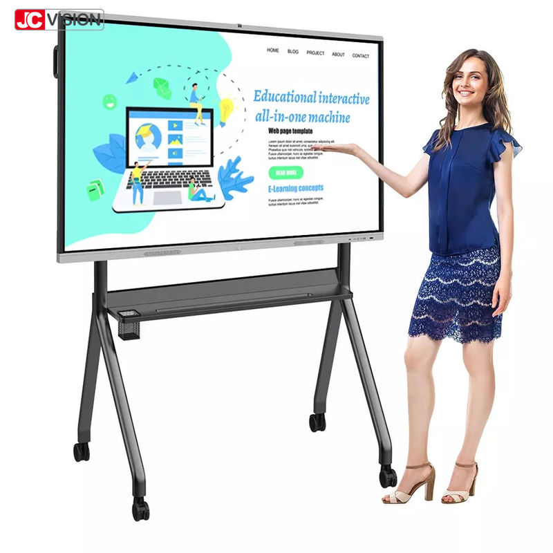 JCVISION 4K OPS 65 - 86 นิ้ว Smart Interactive Whiteboard LCD Display รองรับการสัมผัส