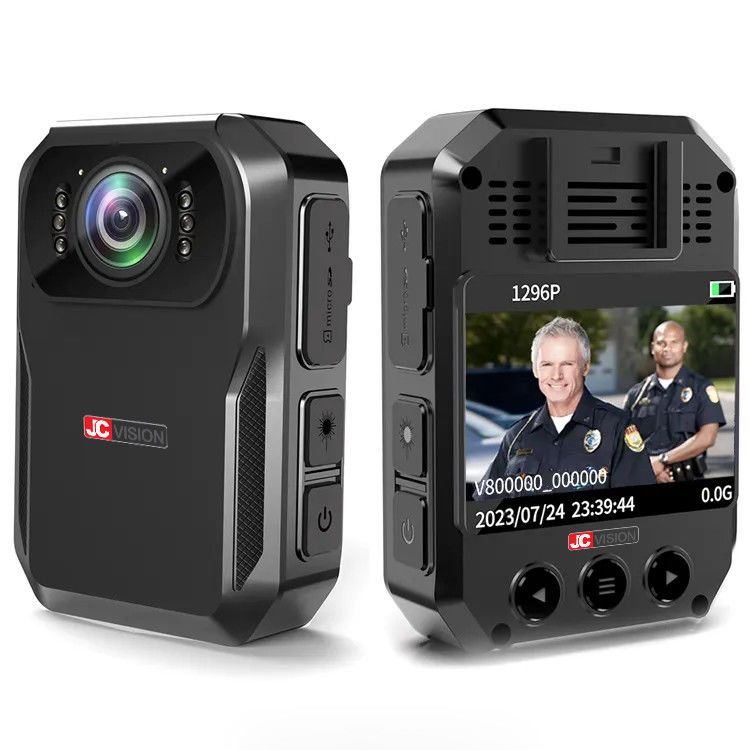JCVISION HD 1296P Night Vision กล้องถ่ายภาพร่างกายแบบพกพา กล้องบันทึกวิดีโอ WiFi