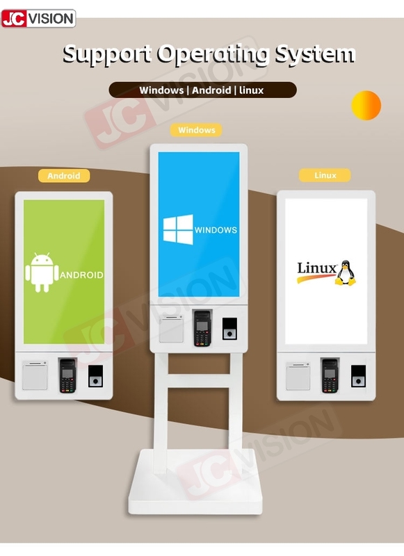 ตู้บริการตนเองชำระเงินแบบตั้งพื้นในร่มขนาด 15.6 21.5 24 และ 32 นิ้ว, ผู้จำหน่ายเครื่องบริการตนเองสำหรับชำระเงิน