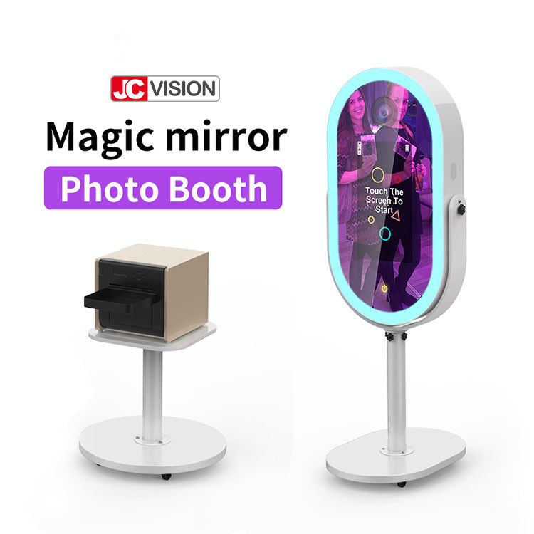 ตู้คีออสก์ Smart Portable Mirror Booth, ตู้ถ่ายภาพเซลฟี่ Mirror Photo Booth พร้อมเครื่องพิมพ์ขนาด 21.5 นิ้ว