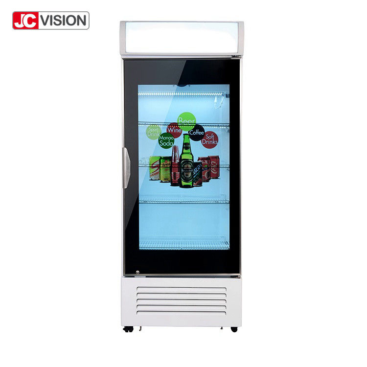 JCVISION จอแสดงผล LCD แบบบาร์ยืด 42 นิ้ว จอโฆษณาดิจิทัลสำหรับประตูตู้เย็น