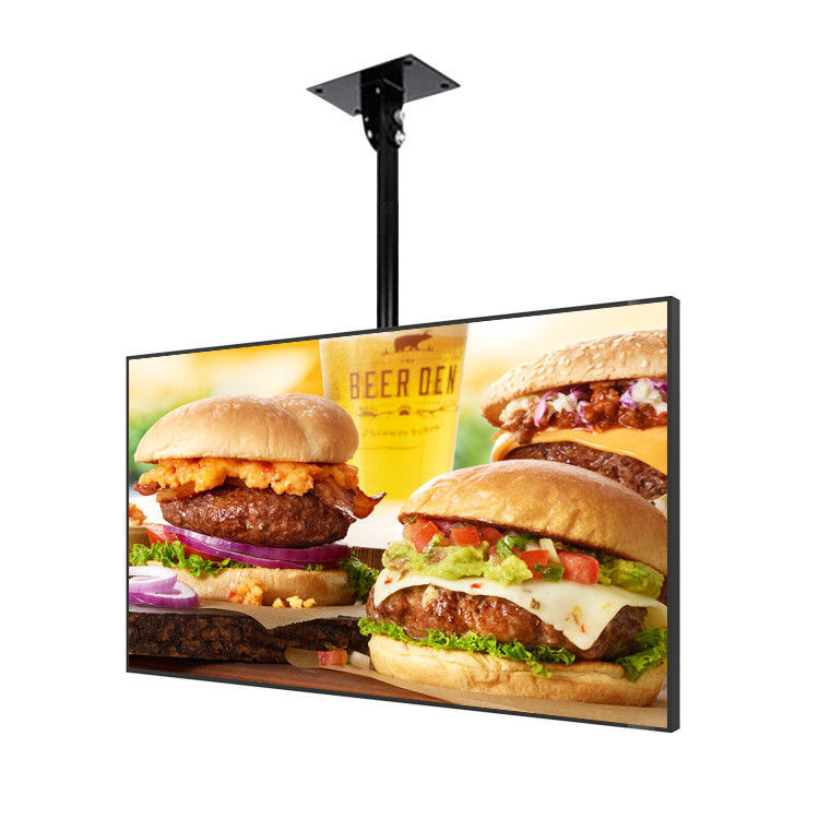 JCVISION เมนูบอร์ด HD ผนังติดโฆษณา 55 นิ้ว LED Panel Network ร้านอาหาร Digita Display