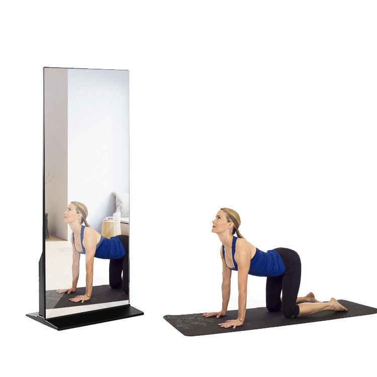 ดินยืน DIY สมาธิกระจก 65 นิ้ว อินเตอร์เอ็กทีฟtouchscreen สําหรับ GYM