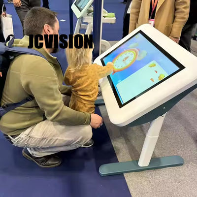 JCVision Height Lift 32 นิ้ว แอนดรอยด์ ขนาดจอสัมผัส โต๊ะเกมสําหรับห้องเด็ก