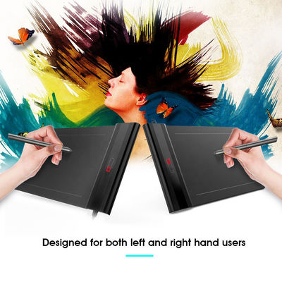 แอนดรอยด์ 6.0 250PPS 5080LPI แท็บเล็ตวาดกราฟิก 10x6 นิ้ว พร้อม 12 คีย์ด่วน