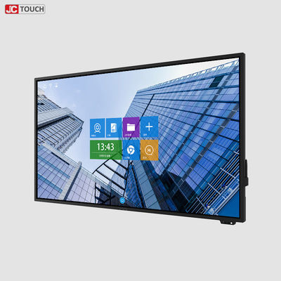 กระดานไวท์บอร์ด LCD แบบโต้ตอบหลายขนาด JCVISION SSD128G DDR4G พร้อมลูกกลิ้ง I5